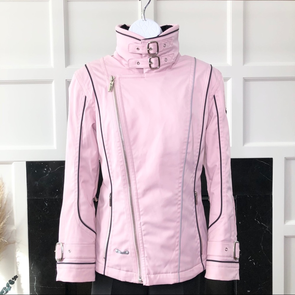 SPYDER Ski Jacket Pale Pink with Hood Size 8